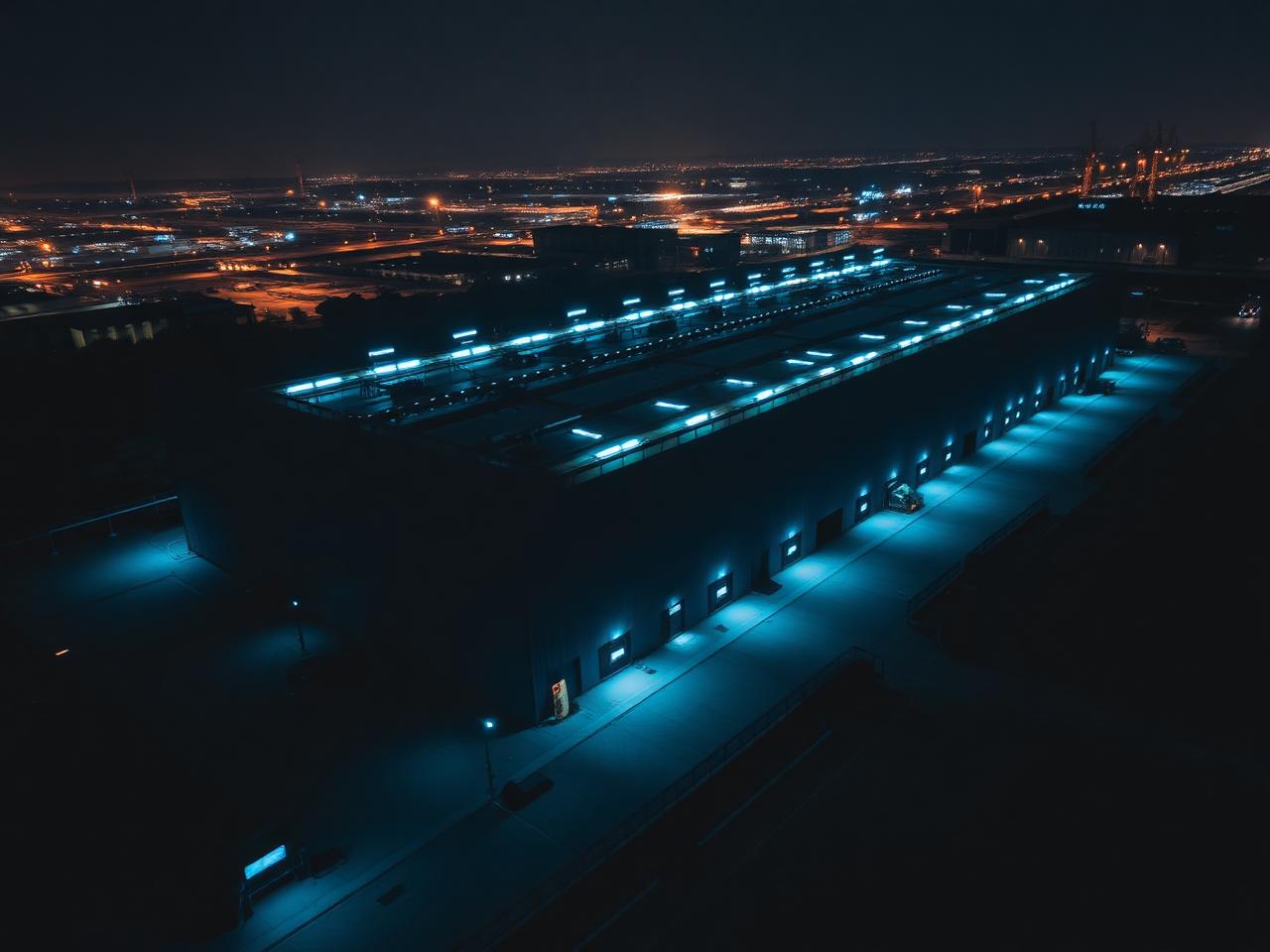 Operação industrial monitorada